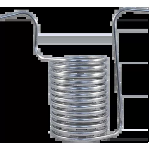 1/2" Stainless Steel Immersion Wort Chiller, 16"H x 7.5"W - KL04787