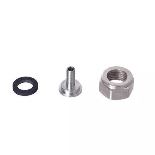 1/4" Barb Draught Connection Kit - Includes Hex Nut, Tailpiece, and Gasket