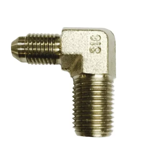 1/4" SS JIC x 1/4" Male NPT Elbow Fitting