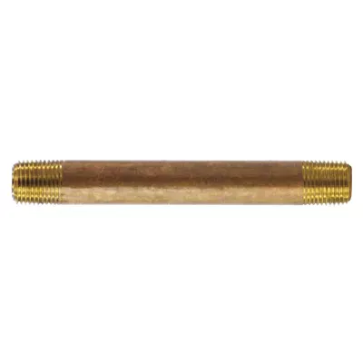 1/8" x 1-1/2" Red Brass Nipple