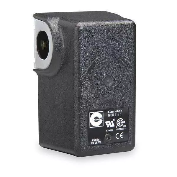 1 Port Pressure Switch 80 - 100 PSI 16 Amp 1/4" FNPT Condor 11EAXX MDR11/6