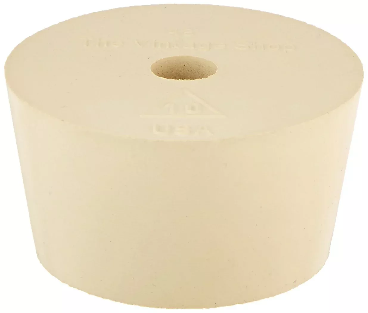 #10 Rubber Stopper with 3/8" Drilled Hole | Fits Standard 3, 5, & 6 Gallon Glass Carboys