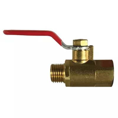 3/8" FIP x 3/8" MIP Forged Mini Ball Valve Brass