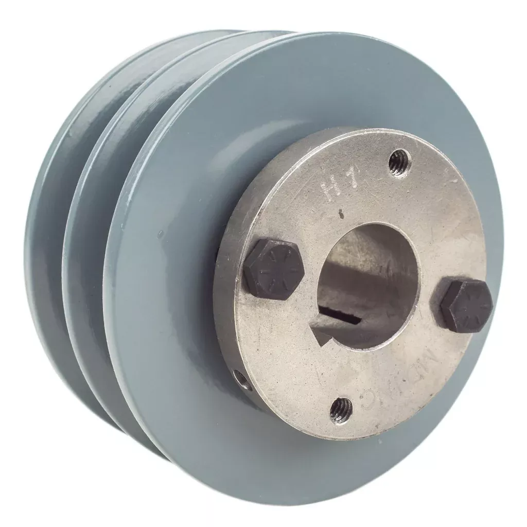 4" Double Groove B Section 5L Sheave with 1" H-Style Split Taper Bushing - 2BK40H