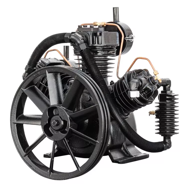 5 - 7.5 HP 2 Stage 3-Cylinder 28 CFM Air Compressor Pump Puma Head Unloaders Included TUK50