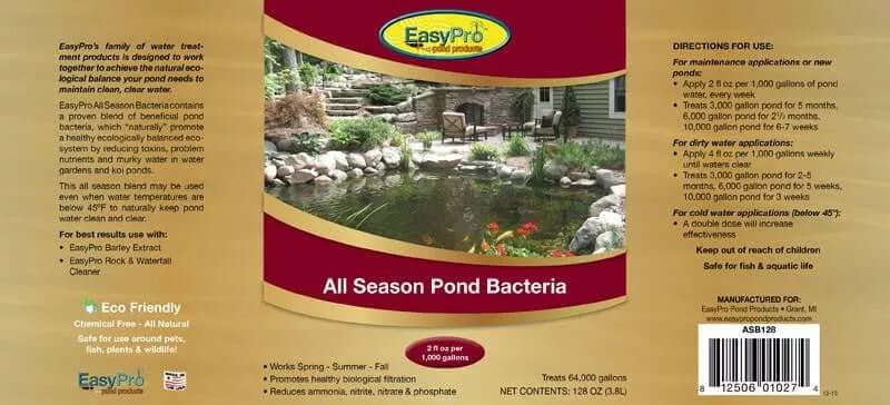 All Season Liquid Pond Bacteria - 55 Gallon Drum