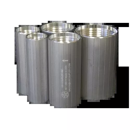 Aluminum Ribbed Wall Couplers | Reverse Thread | SDR Duct