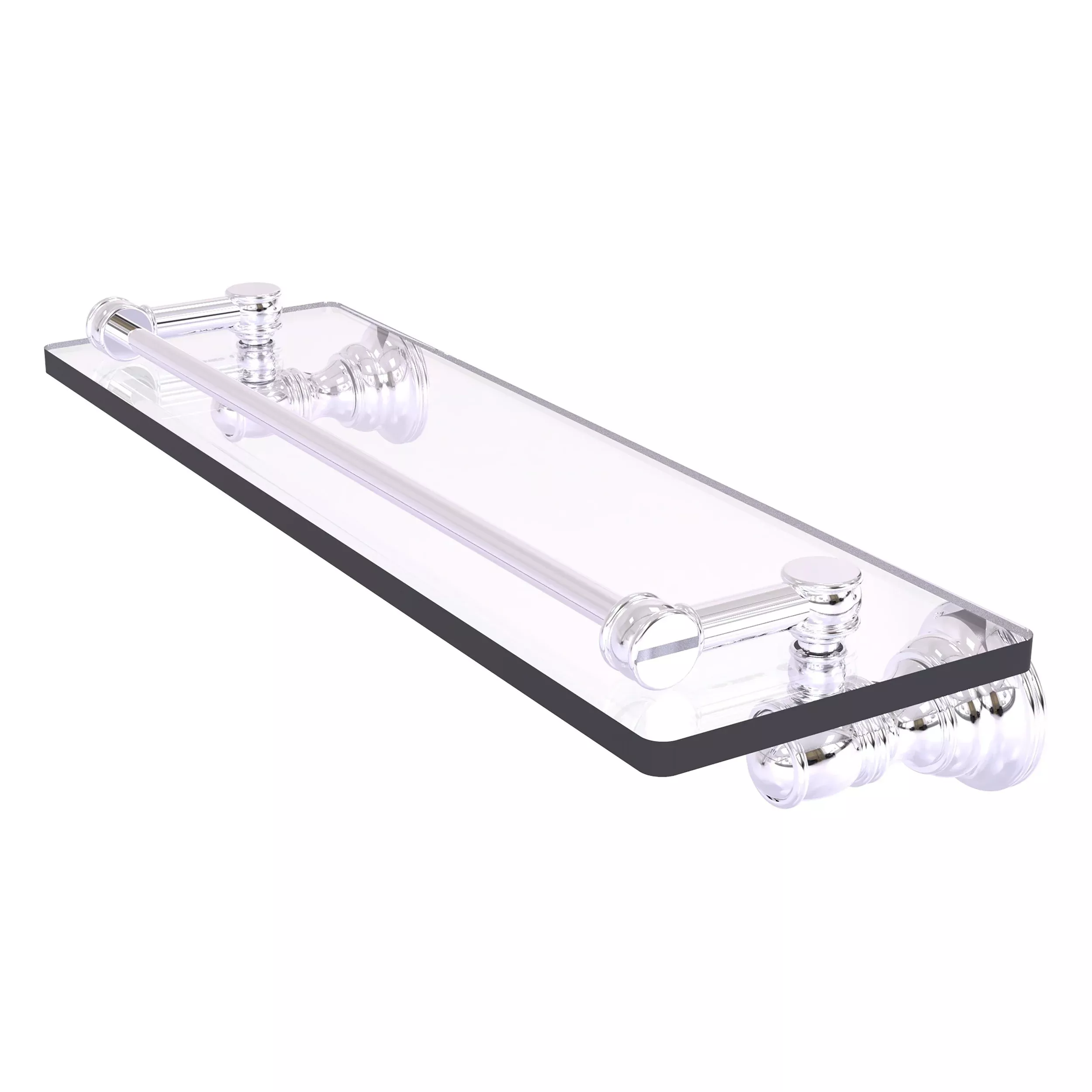 Carolina Collection Glass Shelf with Gallery Rail