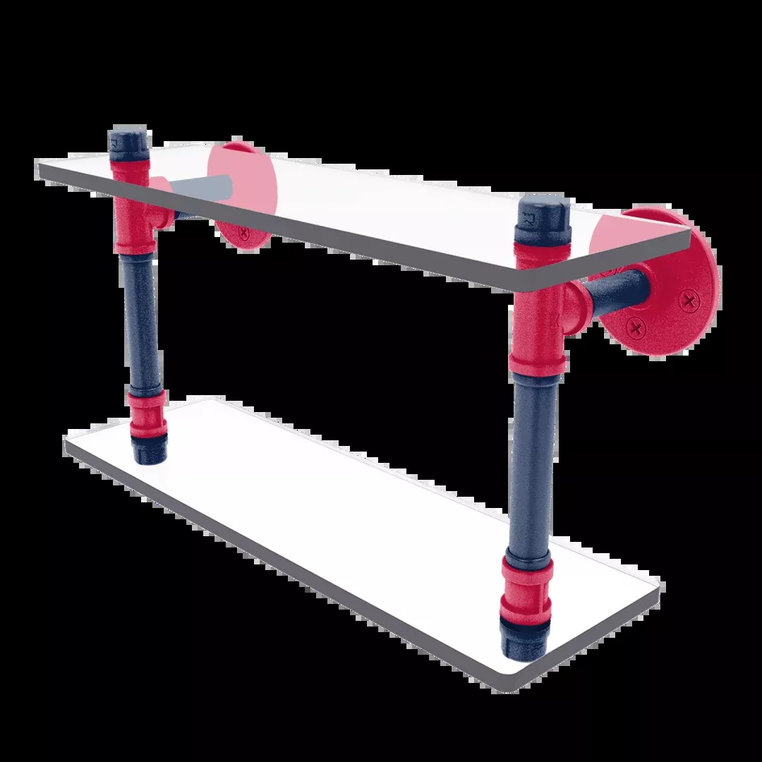 Diamond Collection Double Glass Shelf Atlanta Edition