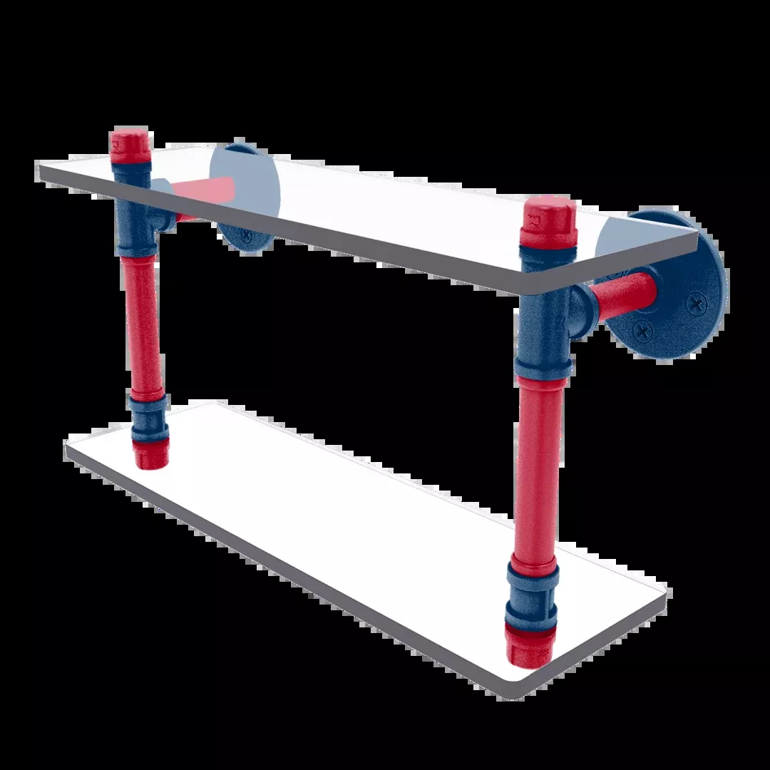 Diamond Collection Double Glass Shelf Los Angeles Big A Edition