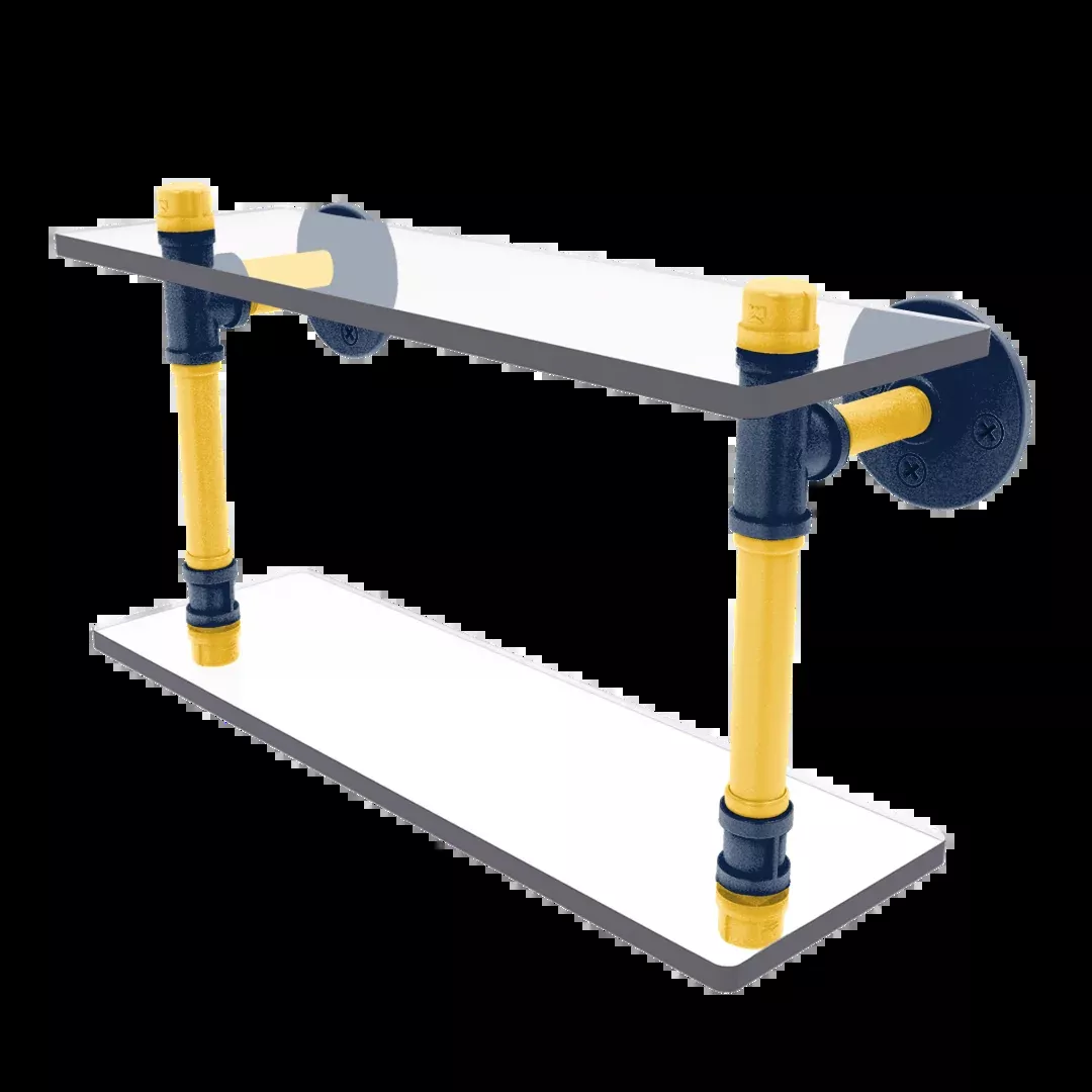 Diamond Collection Double Glass Shelf Milwaukee Edition