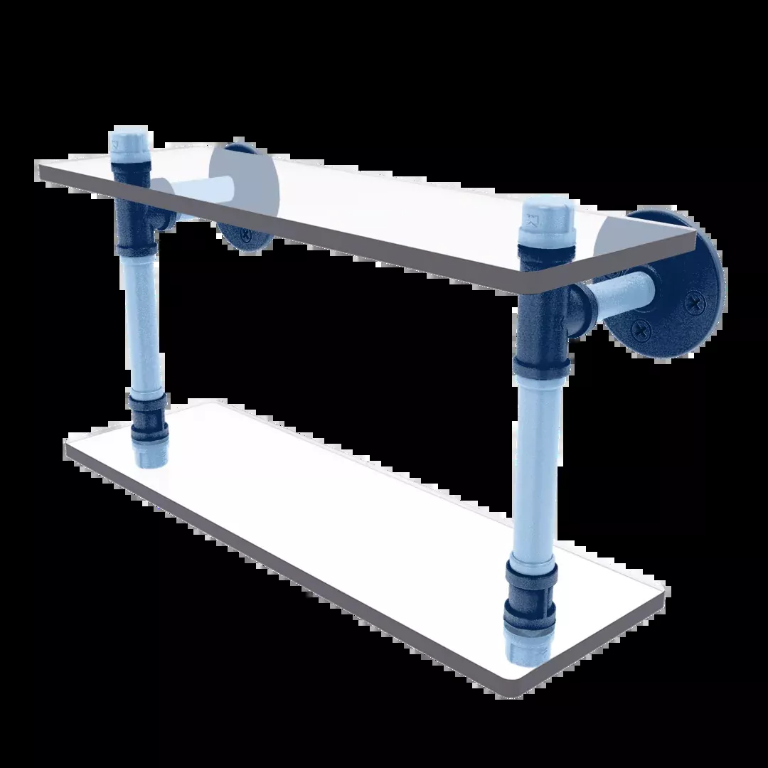 Diamond Collection Double Glass Shelf Tampa Bay Edition