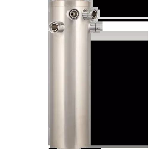 Komos Brushed Stainless Steel Draft Tower Kit with EVABarrier draft line, and Duotight push-to-connect fittings