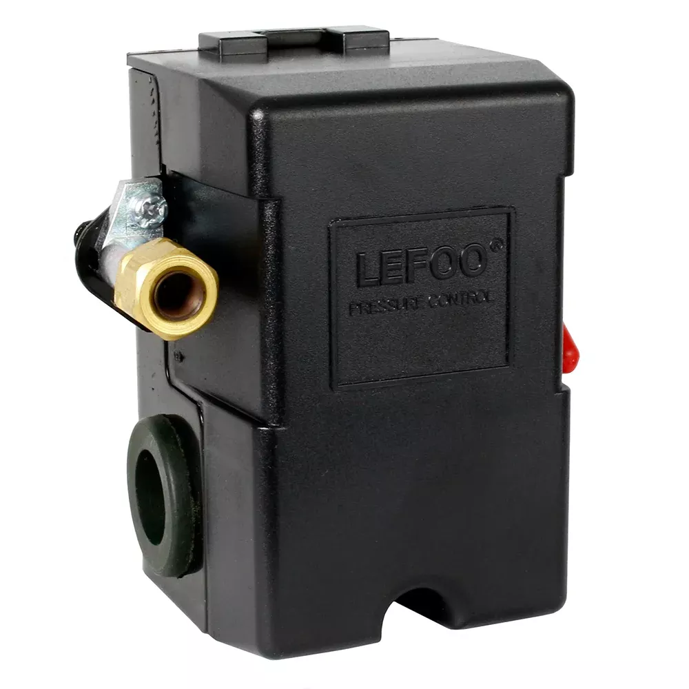 Single Port Air Compressor Pressure Switch Control Valve 95-125 PSI w/ Unloader