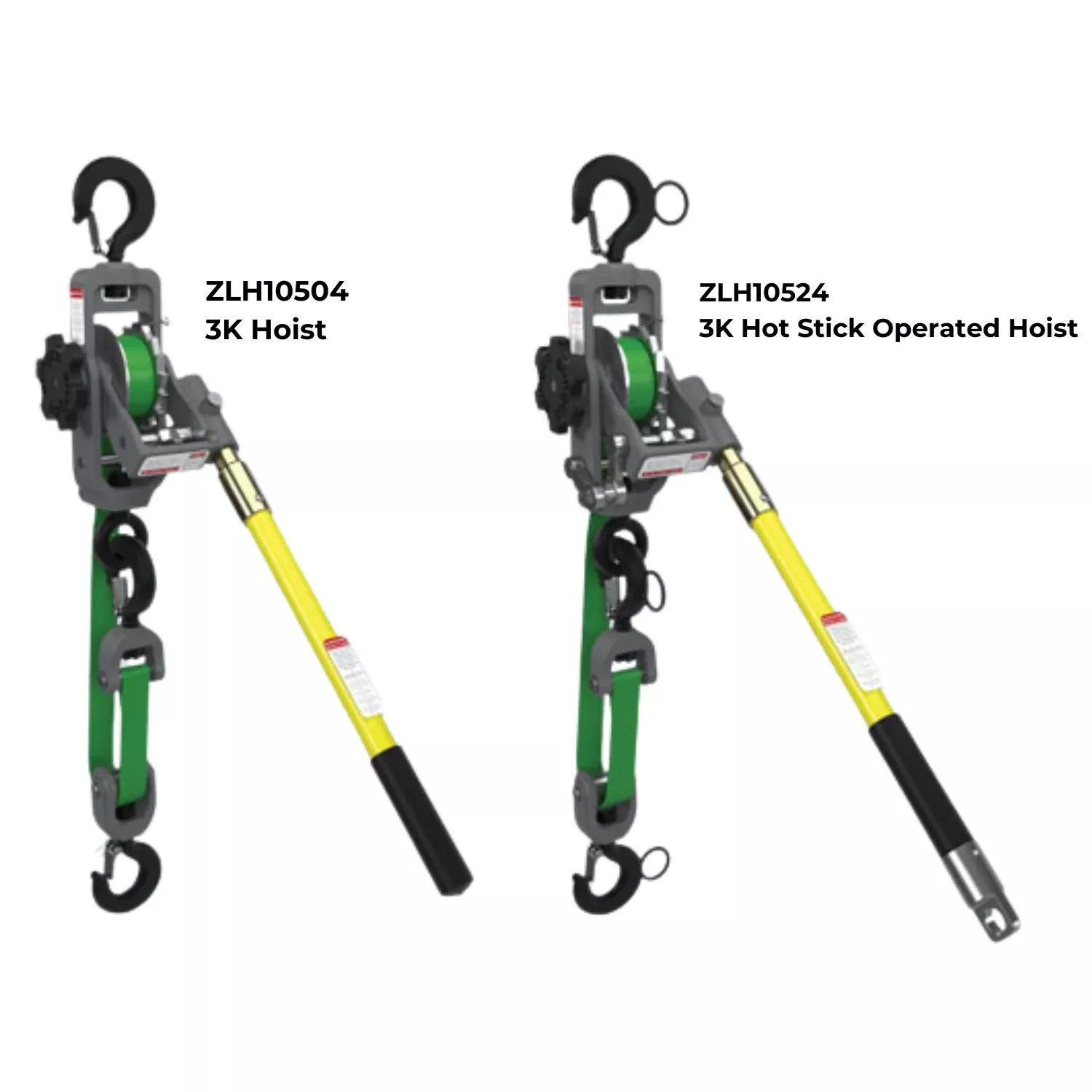 Slingco 3K Strap Hoist | Hot Stick Operable | ASME Compliant